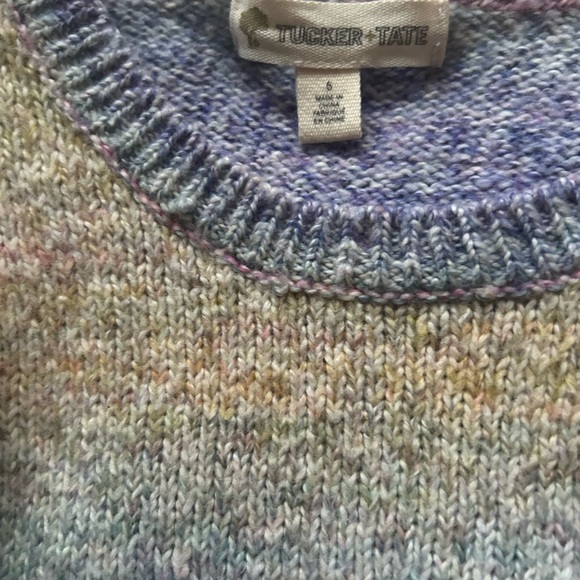 Tucker + Tate Pastel Striped Ruffle Sweater - Picture 3 of 6